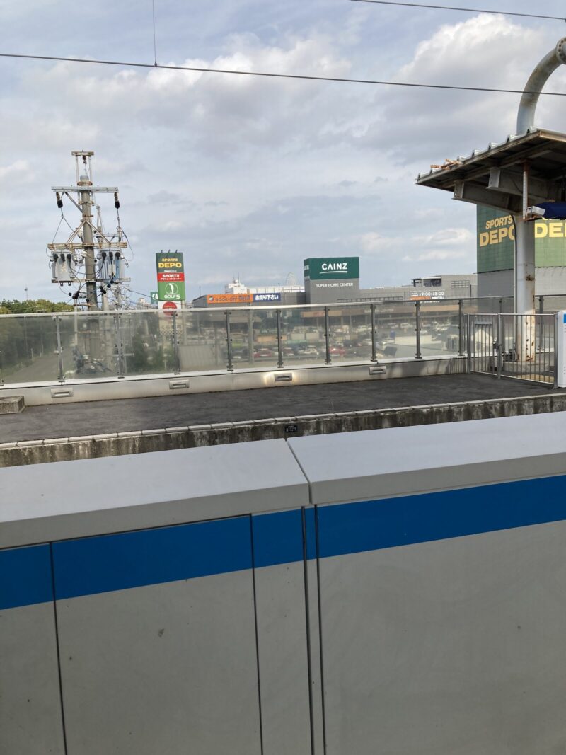 稲永駅ホームからの景色