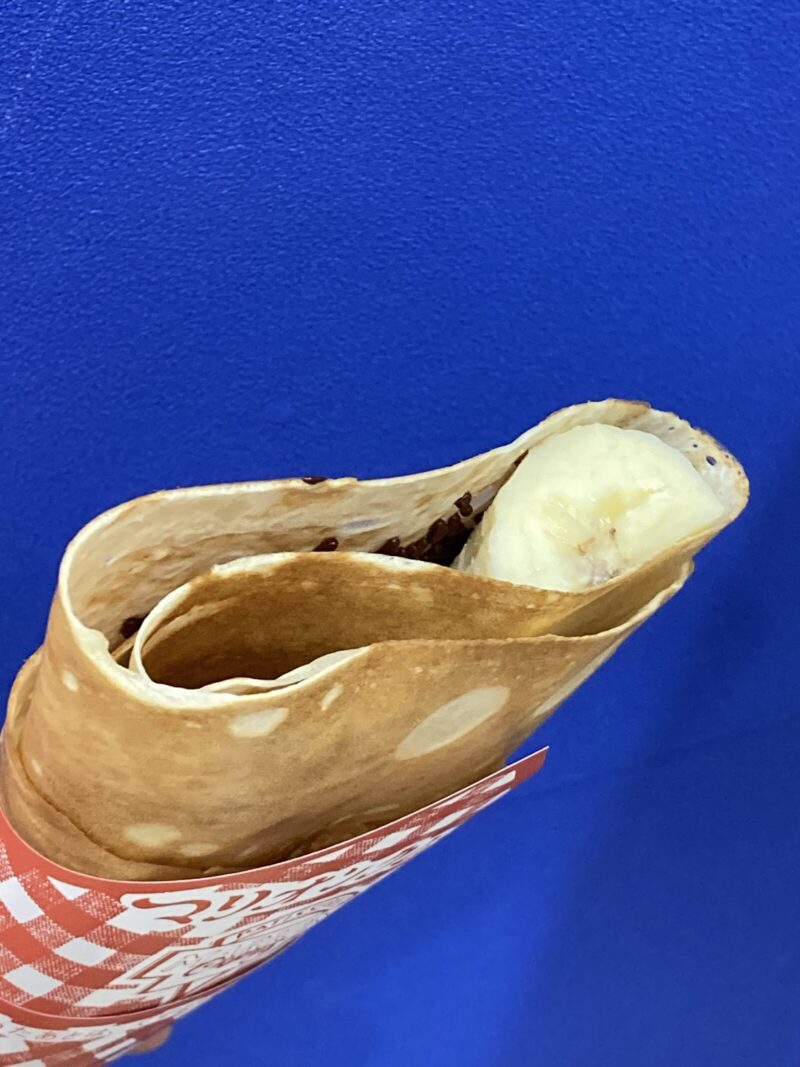 チョコバナナのクレープ