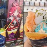 マリオン×アークナイツ6thのコラボポスターとクレープ